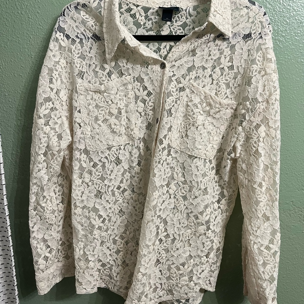 Daytrip Ivory Lace Blouse